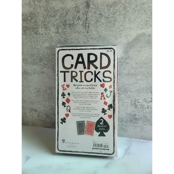 NEW-Card Tricks Kit-2 Decks-Instruction Book w/ 30 Tricks-RARE-Easy-Amaze People - Picture 3 of 11